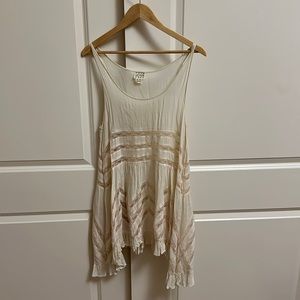 Free People Tunic Cream Size Medium